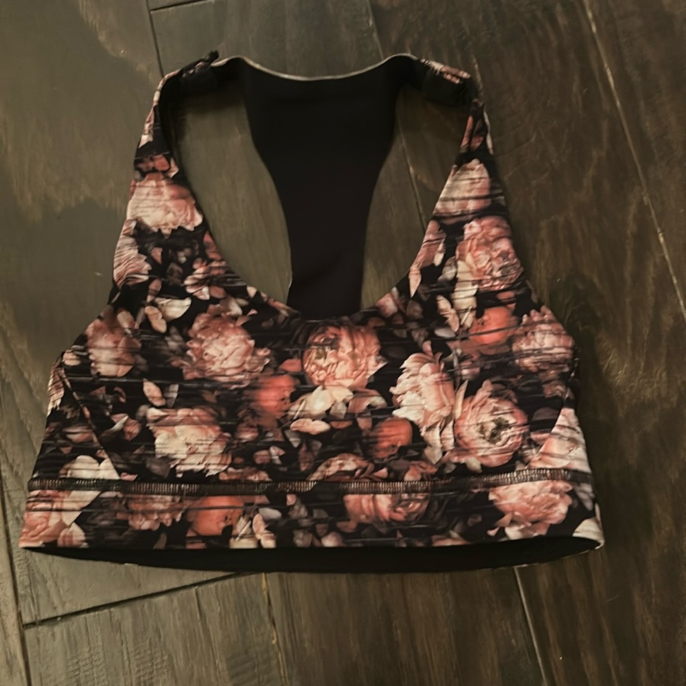FLOWER PRINT LULULEMON SPORTSBRA